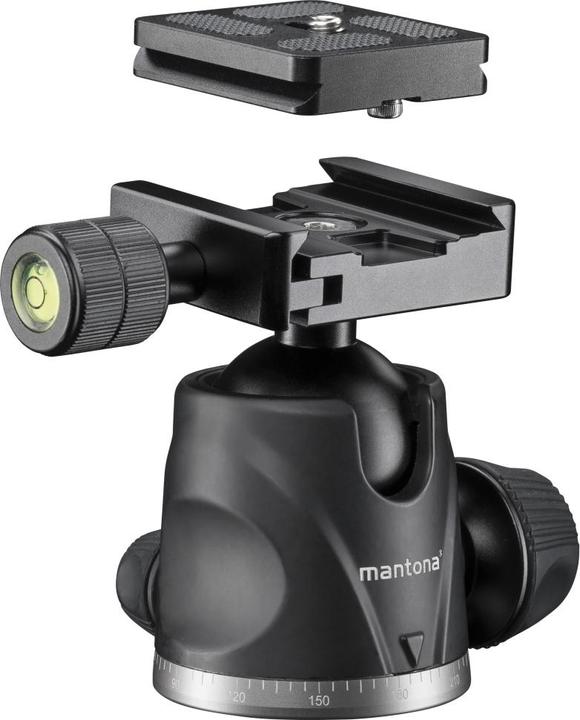 Actual product image mantona DSLM Travel Evolution Max 255 travel tripod black/grey (Plastic, Metal, Foam material)