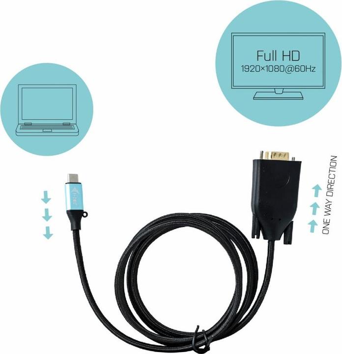 Produktbild i-tec USB Typ C — VGA (USB-C, 1 Ports)