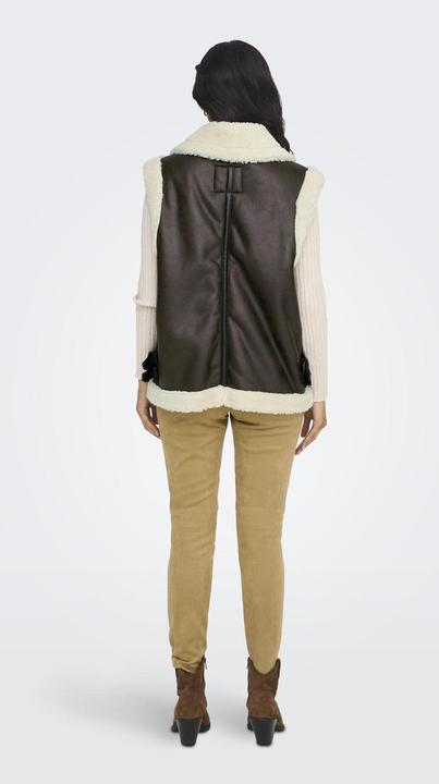 Image du produit Only Fly-Away col gilet veste de biker en cuir (L)