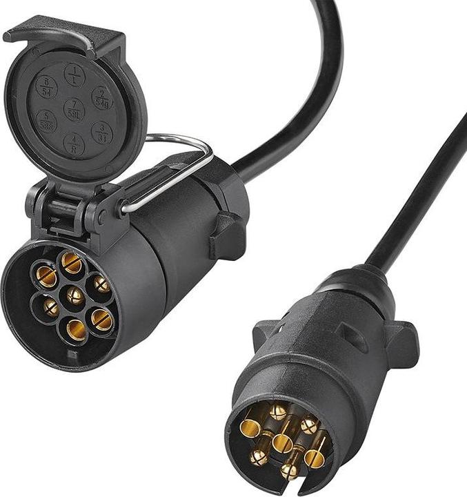 Actual product image ProPlus Extension cable with plug and socket 7-pin