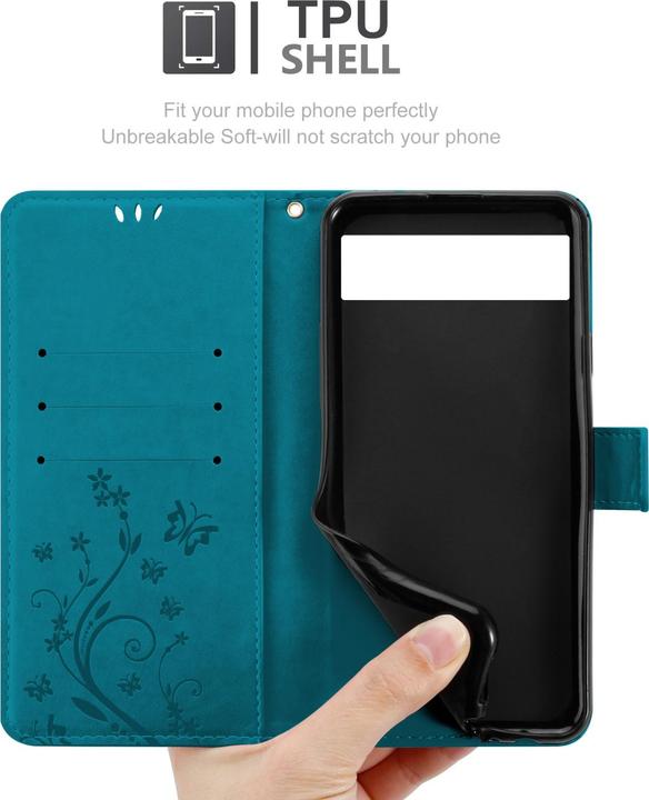 Immagine prodotto Cadorabo Copertina del libro a fiori (Google Pixel 6a)