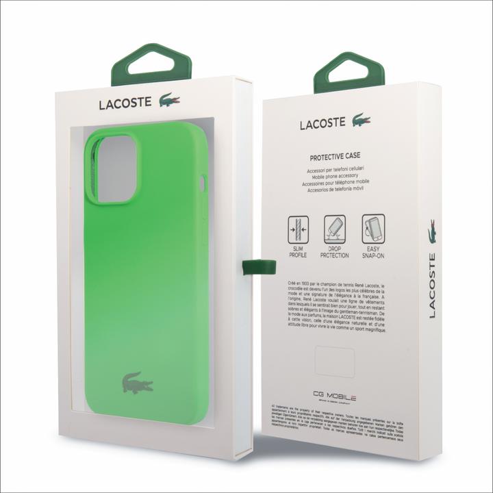 Image du produit Lacoste LCHCP14XSN iPhone 14 Pro Max 6,7" étui rigide en silicone zielony/green (Apple iPhone 14 Pro Max)