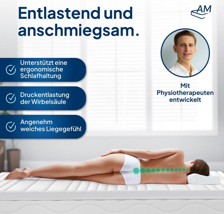 Actual product image AM Qualitätsmatratzen Premium Plus Gel Foam (160 x 200 cm)