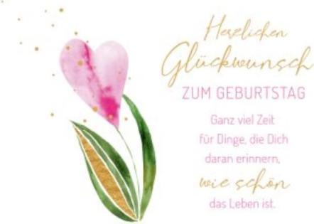 Produktbild Goldbek Geburtstagskarte Herz-Tulpe (8177 Stk.)