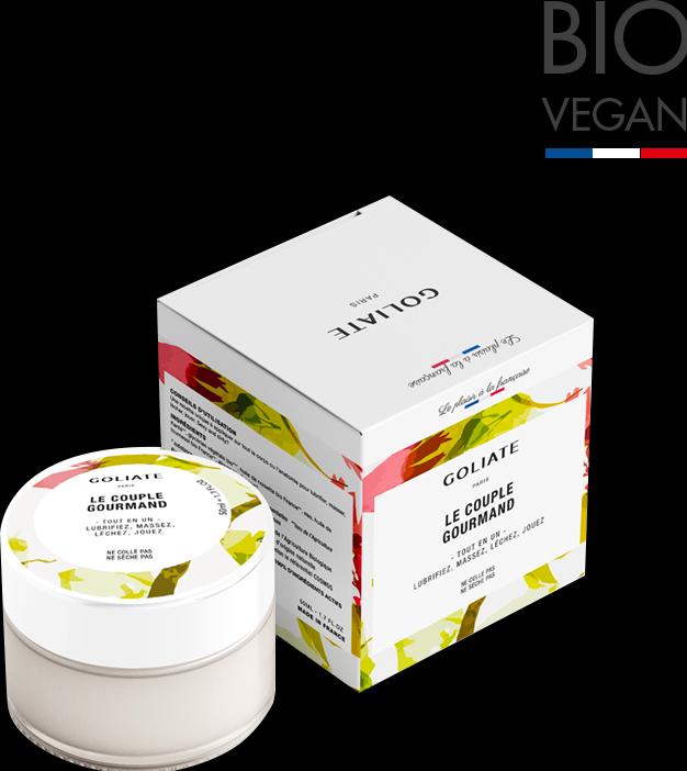 Goliate THE GOURMAND COUPLE - lubricate, play, lick, massage (Körpercreme, Körperlotion, Körpermilch, Körpergel, 50 ml)