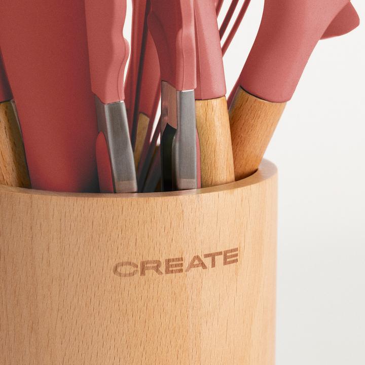 Actual product image Create Küchenutensilien-Set - Silikon und Holz