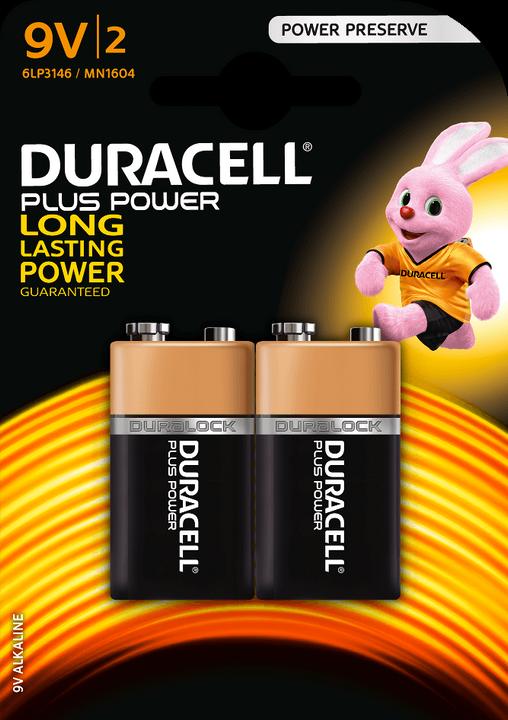 Produktbild Duracell Plus Power (2 Stk., 9V Block, 580 mAh)