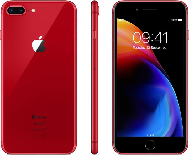 Apple iPhone 8 Plus (64 GB, (PRODUCT)​RED, 5.50", Single SIM, 12 Mpx, 4G)