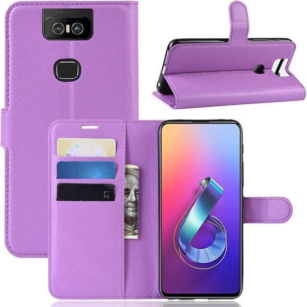 Actual product image MU Classic Litchi Leather Bookcover Series (Asus Zenfone 6)