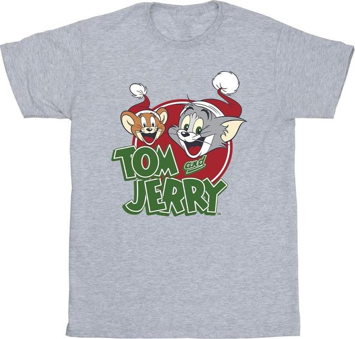 Image du produit Tom & Jerry - T-shirt CHRISTMAS HAT LOGO - Homme (S)