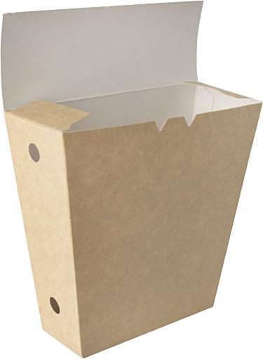 Actual product image Papstar French Fries Chute "pure "it Hinged Lid (50 x)