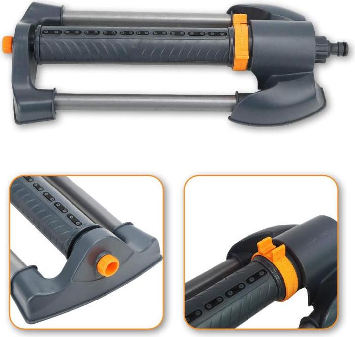 Produktbild Hermex Rasensprenger Gartensprinkler Beregnungsanlage Bewässerungssystem (Viereckregner)