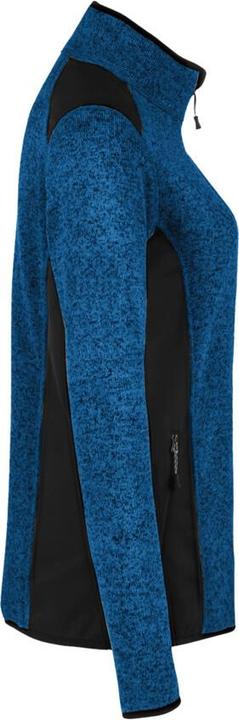 Actual product image Hakro Ladies Knitted Fleece Jacket Churchill royal mottled, S (S)
