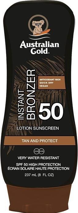 Actual product image Australian Gold Lotion with Bronzer (Sun lotion, SPF 50, 237 ml)