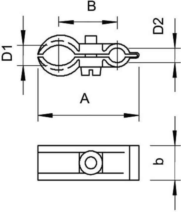 Actual product image OBO Bettermann OBO 4024 9-16mm tension wire clamps