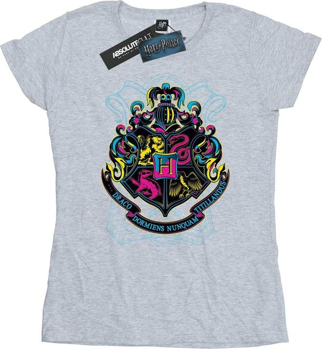 Actual product image Womens/Ladies Hogwarts Crest Cotton T-Shirt (XXL)