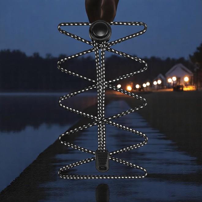 Produktbild LaceGodZ 1 Paar ReflectPro Series elastische, stark reflektierende Schnürsenkel (100 cm)