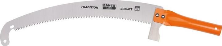 Actual product image Bahco Branch saw for telescopic handles with 6 teeth, tubular steel handle, extended hook and