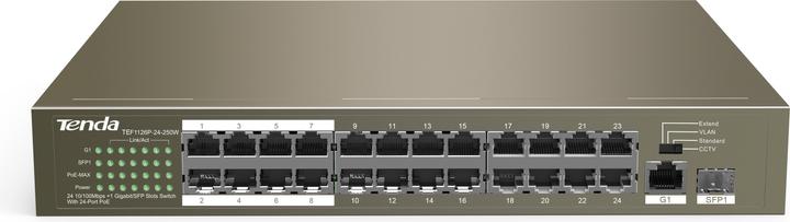 Actual product image IPC Switch 26-Port FE F1126P-24-250W 24x PoE (24 Ports)