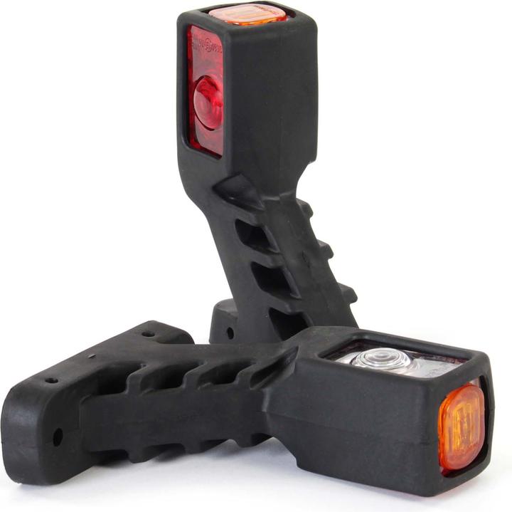 Image du produit Wiltec Feux de Gabarit latéraux 2x 4 LED 12V Tricolore Feu d’encombrement Camion Remorque Auto