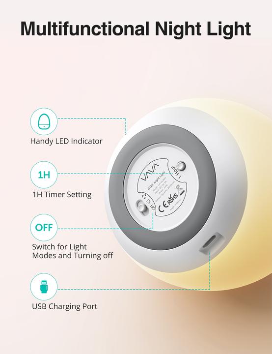 Actual product image Vava Children Night Light