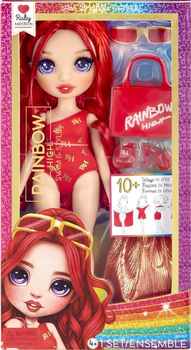 Produktbild MGA Rainbow High Swim & Style Fashion Doll Asst 1