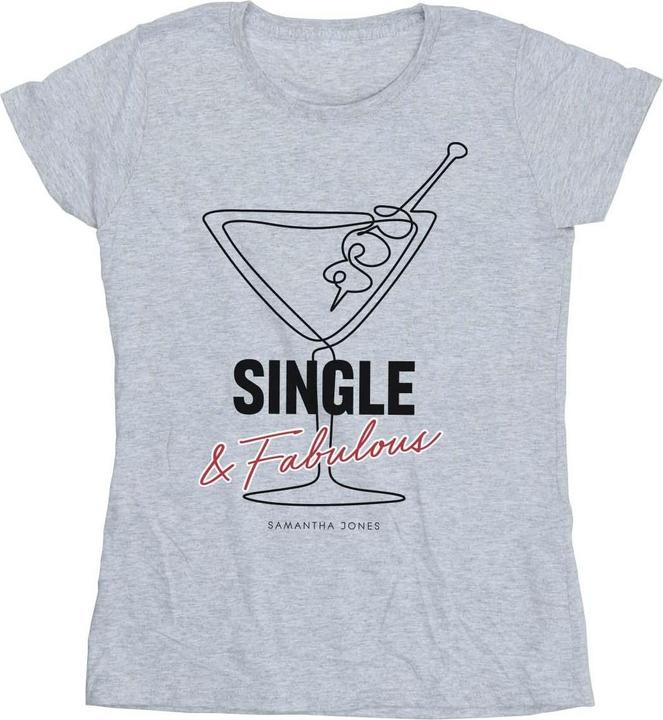 Actual product image Sex and the City Womens/Ladies Single And Fabulous Cotton T-Shirt (S)