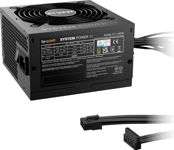 Produktbild be quiet! Netzteil System Power 11 450W 80+ Bronze (450 W)