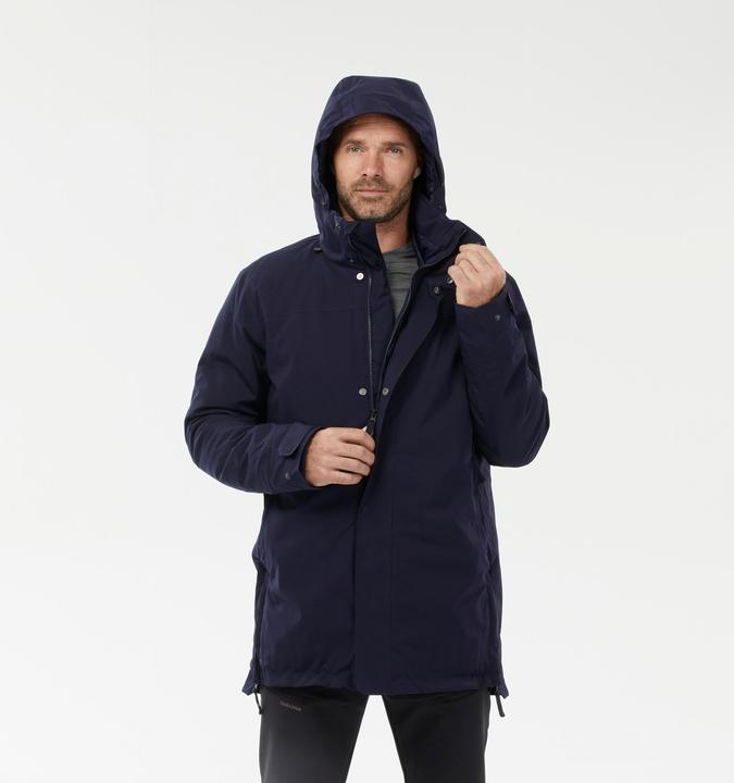 Produktbild Quechua Parka Winterjacke Herren warm bis -10 °C wasserdicht Winterwandern - SH500 blau (XL)