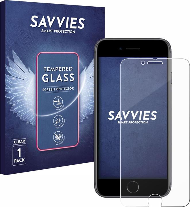 Immagine prodotto Savvies Vetro Temperato Pellicola Protettiva (1 Pezzo/i, Apple iPhone 8)