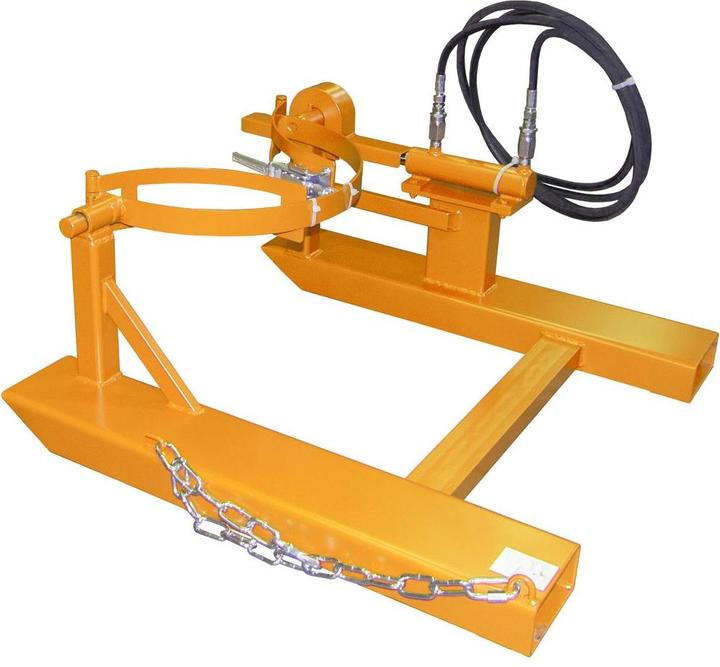 Immagine prodotto eurokraft pro Ribaltatore per fusti, ribaltamento tramite sistema idraulico, arancione.
