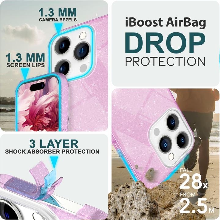 Produktbild Nalia Glitzer Hülle (Apple iPhone 15 Pro)