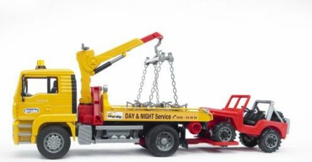 Produktbild Bruder Man Abschlepp-LKW mit Geländewagen