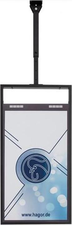 Actual product image Hagor Ceilingmount OM46N-D - Bracket - for Flat Panel Display - Black - Screen Size