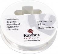 Image du produit Rayher Filetage Perlon, 0,3 mm ø, 55 m