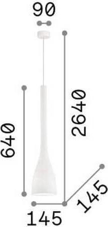 Produktbild Ideal lux FLUT Pendelleuchte E27 ⌀145mm dimmbar Schwarz 035680 (E27)
