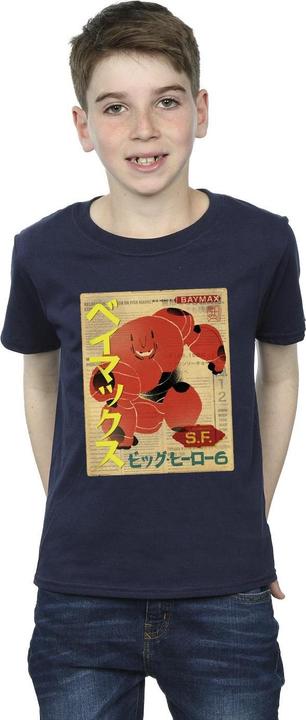 Immagine prodotto Disney Big Hero 6 Baymax Baymax Newspaper Maglietta Ragazzi (152, 158)