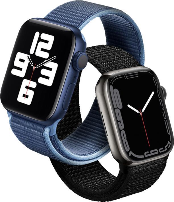 Image du produit Crong Nylon - Bracelet sport pour Apple Watch 42/44mm bleu océan (44 mm, 42 mm, Nylon résistant)
