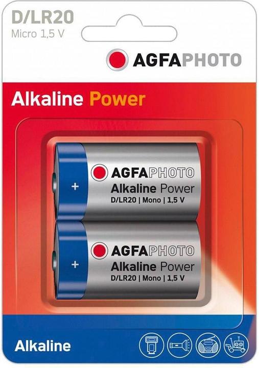 AGFAPHOTO Battery Alkaline Power -D LR20 Mono (2 pcs., D)