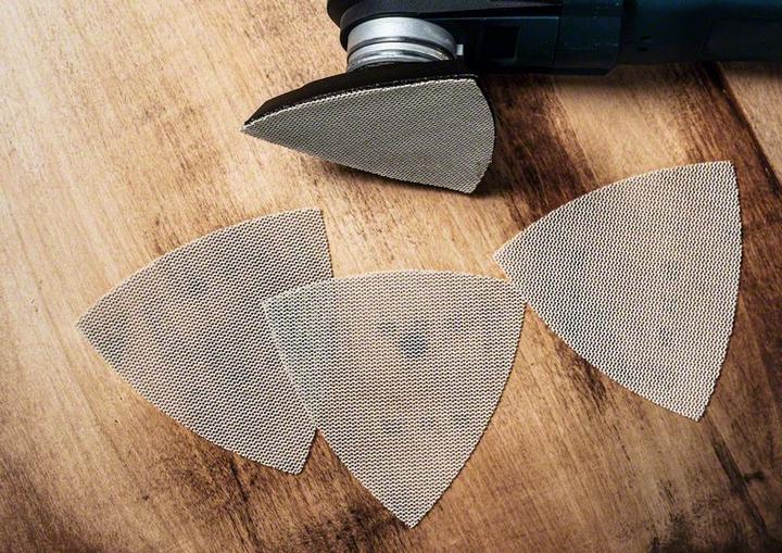 Actual product image Bosch Professional Zubehör Expert C470 Sandpaper for Delta Sander, 93 mm, G 400, 5 pieces (400)