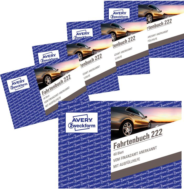 Immagine prodotto Avery Moduli per il registro del conducente, auto con consumo di carburante 222-5 DIN A6 orizzontale 1x (56 x)