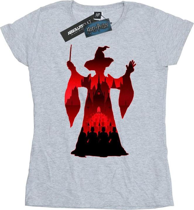 Actual product image Womens/Ladies Minerva McGonagall Silhouette Cotton T-Shirt (L)