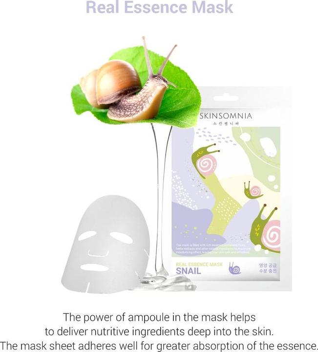 Produktbild Skinsomnia Snail Real Essence Mask (25 ml)