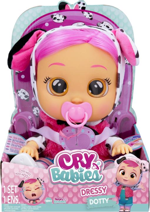Actual product image IMC Toys Cry Babies Dressy Dotty