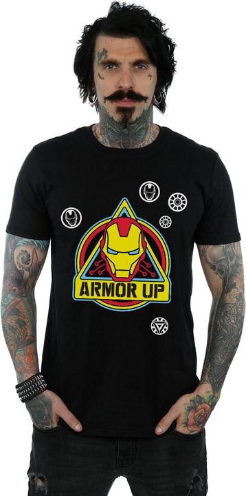 Produktbild Iron Man Armor Up Badge TShirt (4XL)