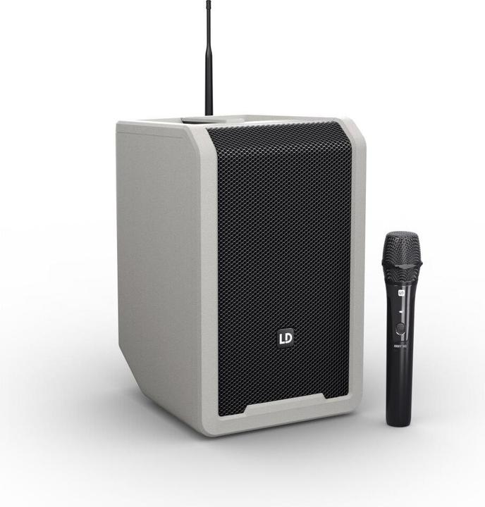 Produktbild LD Systems ANNY® 8 HHD B8 G - Tragbarer Bluetooth® PA-Lautsprecher mit Akku, Mixer und 1x Funkmikrofon, Urban (Aktiv)