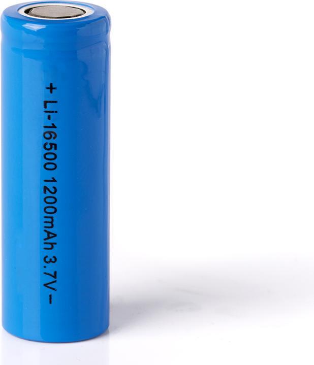 Actual product image Keeppower Li-ion battery 16500 with 1200mAh 3.7V, 49.6x16.3mm (1 pcs., 16500, 1200 mAh)