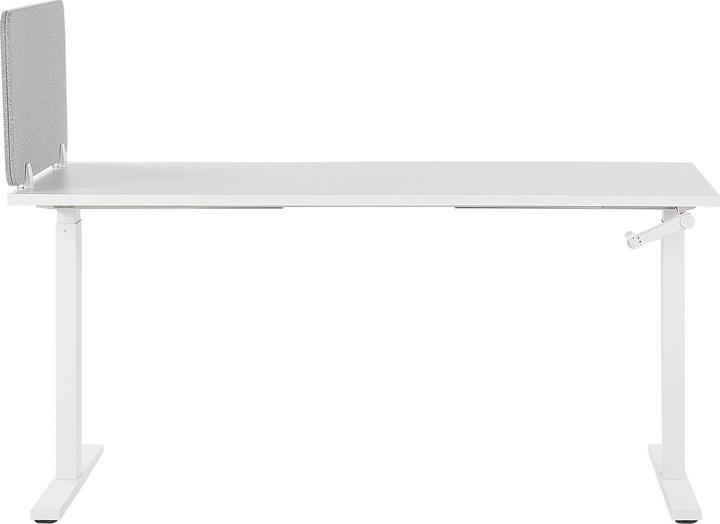 Produktbild Beliani Schreibtischtrennwand hellgrau 80 x 40 cm WALLY (80 x 40 cm)
