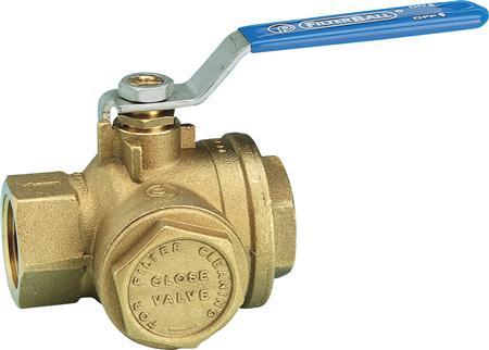 Produktbild Pettinaroli Kugelhahn 1 1/4" Muffe/Muffe mit eingebautem Schmutzfänger und Stahlgriff. entzinkungsbe