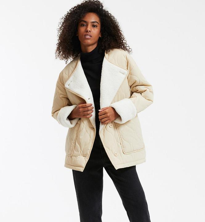 Immagine prodotto La Redoute Collections Halblange Steppjacke mit rundem Ausschnitt (XS)